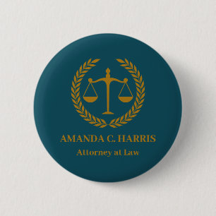 Great for Lawyers, Attorneys, Judges, Law Clerks,  Button