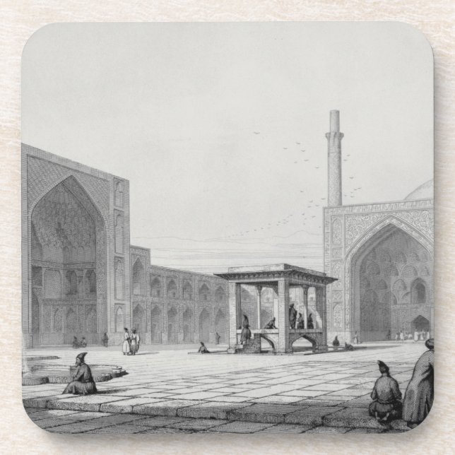 Great Friday Mosque (Masjid-i Djum-ah) in Isfahan, Beverage Coaster (Front)