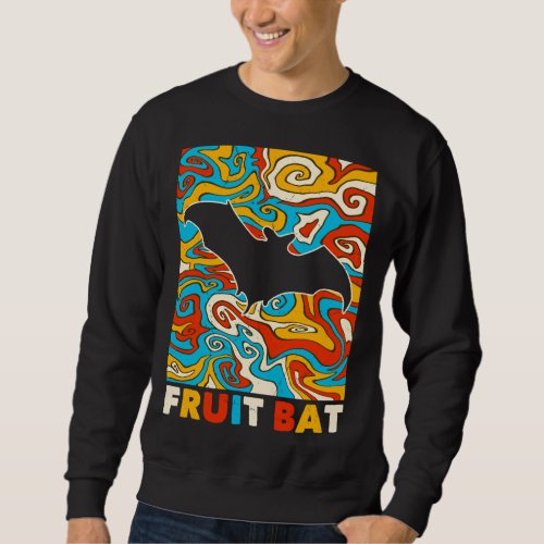 Great Fruit Bat Design Animal Lover Sweatshirt