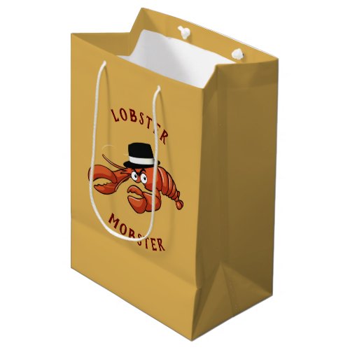 Great Gag Gift Lobster Mobster Funny Gangster  Medium Gift Bag