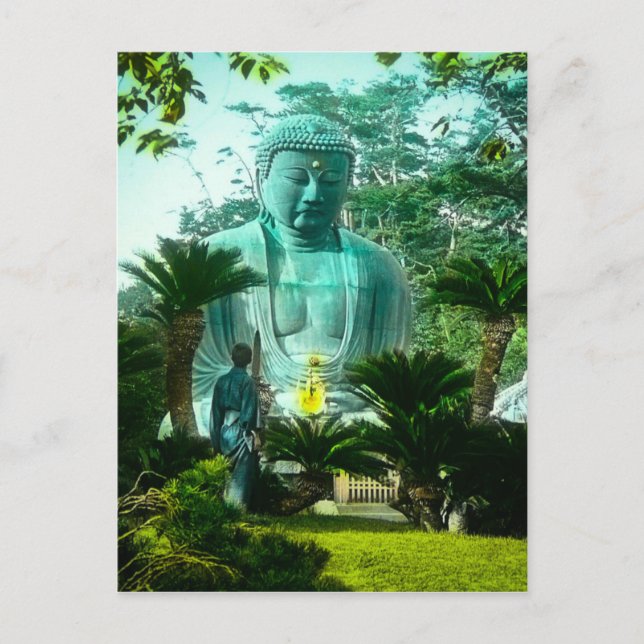 Great Gaibutsu at Kamakura Giant Buddha Japan Postcard (Front)