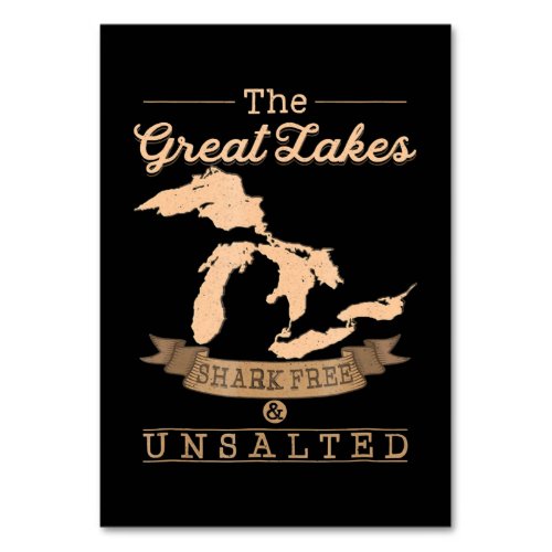 Great Gakes Shark Free Unsalted  Michigan Gift Table Number