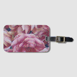 Great garden roses luggage tag