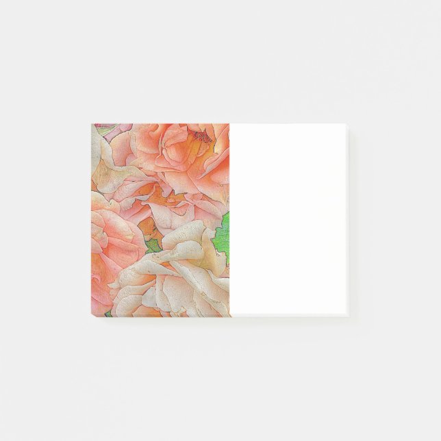 Great Garden roses,orange Post-it Notes (Front)