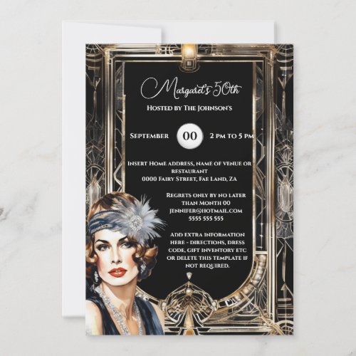 Great Gatsby 1920's flapper art deco theme