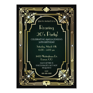 Gatsby Birthday Party Invitations 7