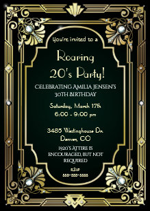 great gatsby invitations zazzle