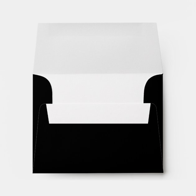 Great Gatsby Art Deco Black Wedding RSVP Envelopes