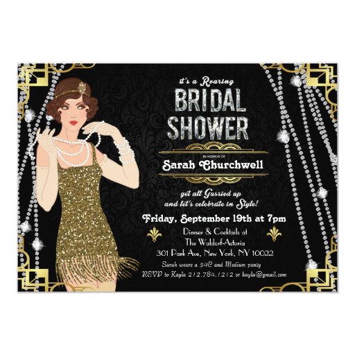 Gatsby Bridal Shower Invitations 5