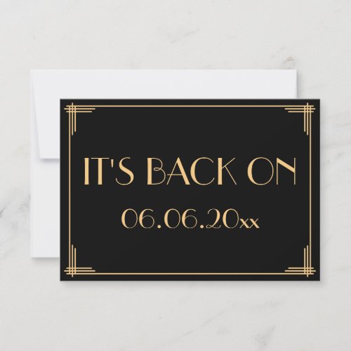 Great Gatsby Art Deco Wedding Its Back On Save The Date