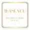 Great Gatsby Art Deco White Gold Wedding Stickers