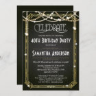 Great Gatsby Birthday invitation / Art Deco invite