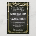 Great Gatsby Birthday invitation / Art Deco invite