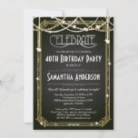 Great Gatsby Birthday Invitation / Art Deco Invite at Zazzle