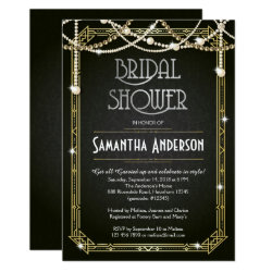 Great Gatsby Bridal Shower invitation / Art Deco