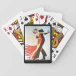 Great Gatsby Dancers In Black &amp; Red  Playing Cards at Zazzle