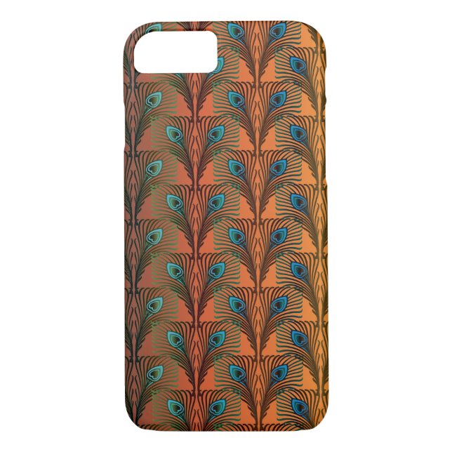 Great Gatsby Feathers art deco design Case-Mate iPhone Case (Back)