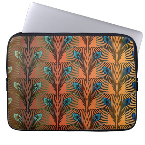 Great Gatsby Feathers art deco design Laptop Sleeve