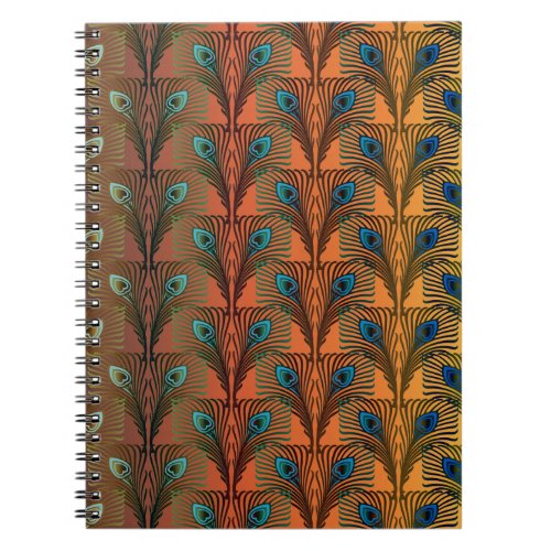 Great Gatsby Feathers art deco design Notebook