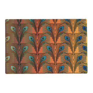 Great Gatsby Feathers art deco design Placemat