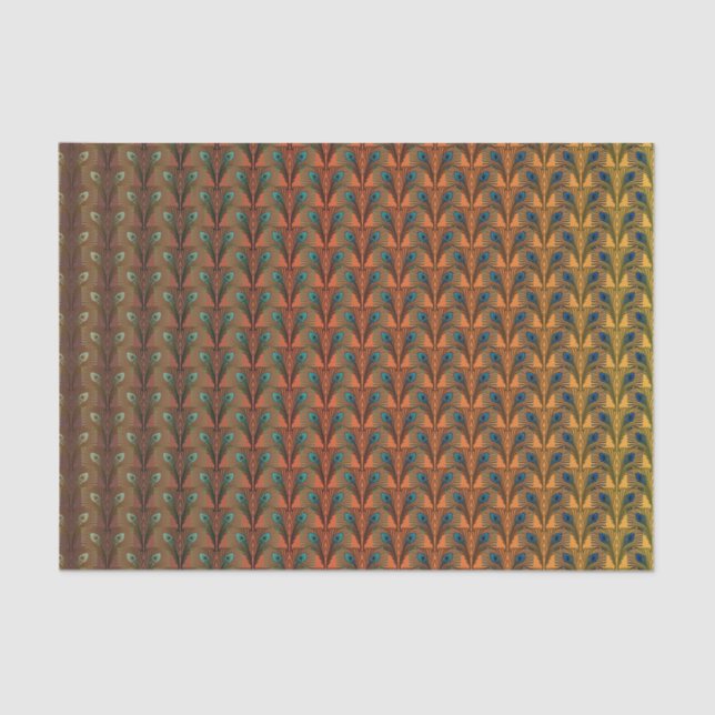 Great Gatsby Feathers art deco design Tissue Paper (Front)
