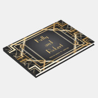 Great Gatsby Inspired Art Deco Wedding Guest Book