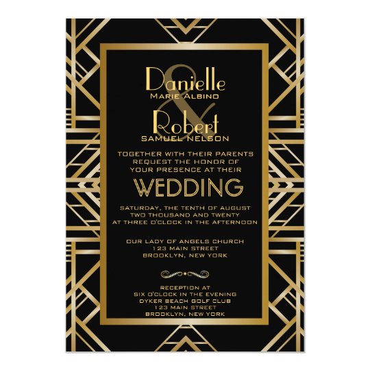 Great Gatsby Themed Invitations 7