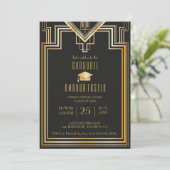 Great Gatsby Inspired graduation Party Card (Standing Front)