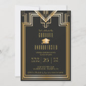 Great Gatsby Inspired graduation Party Card (Front)