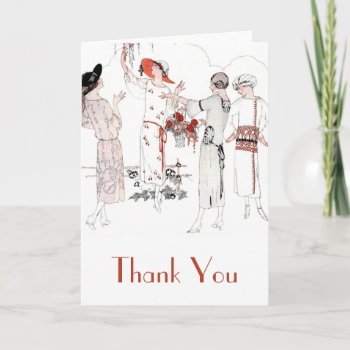 Great Gatsby Inspired Thank You Card by charmingink at Zazzle