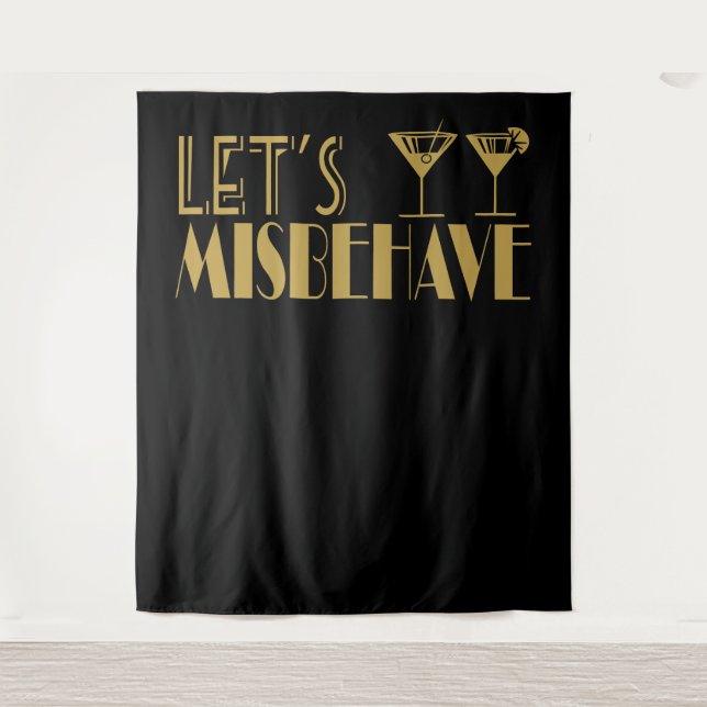 Great Gatsby  Let's Misbehave Backdrop banner (Front)
