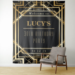 Great Gatsby Party Wedding Photo Booth Back Drop