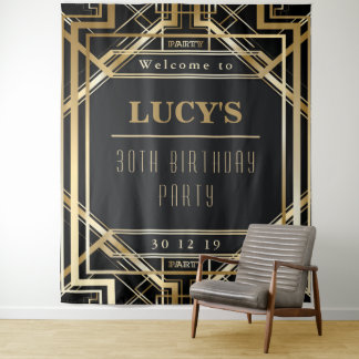 Great Gatsby Party Wedding Photo Booth Back Drop