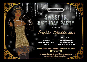 great gatsby party invitations zazzle