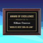 Great Gift! Best Son-in-Law Award plaque<br><div class="desc">Give him an award he will cherish!</div>