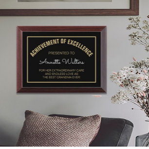 Great Gift! Custom Best Grandma Award plaque