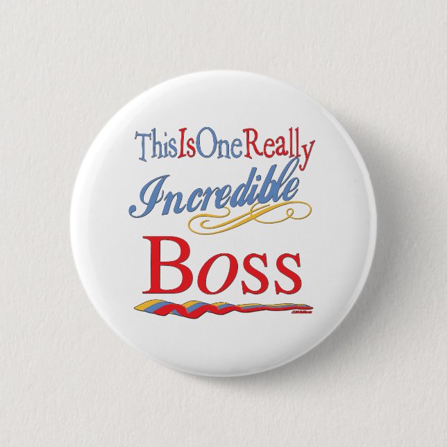 Great Gifts For Boss Pinback Button (Front)