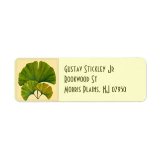 Great Ginkgo Art for Your Arts & Crafts Bungalow Label