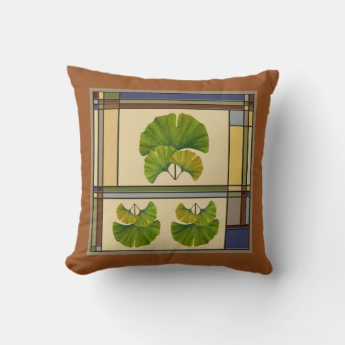 Great Ginkgo Art for Your Arts  Crafts Bungalow Throw Pillow