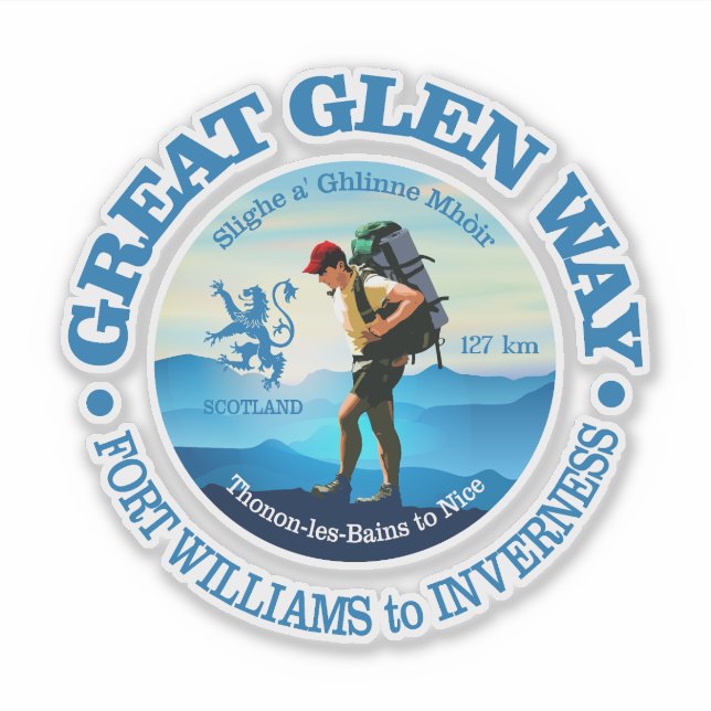 Great Glen Way (C) Sticker (Front)