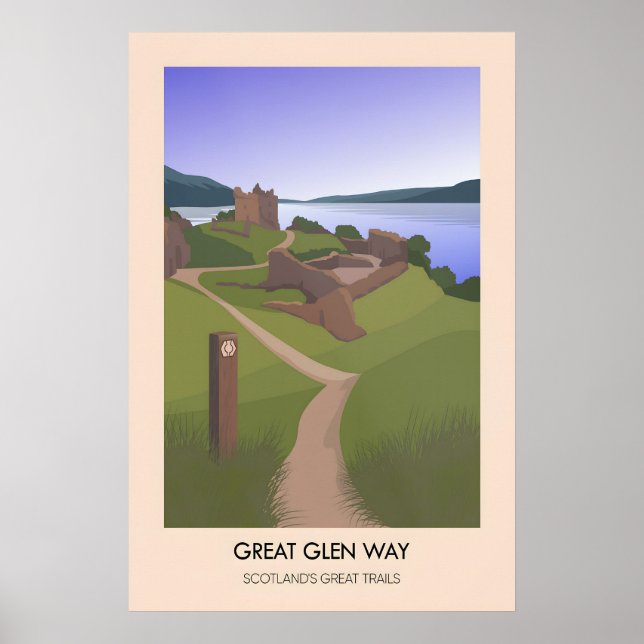 Great Glen Way Scotlands Great Trails Poster (Front)