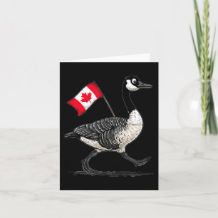 Great Goose Animal Costume For Canada Lovers Card