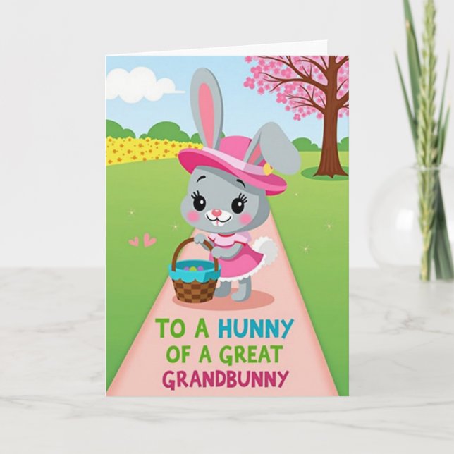 Great Grandbunny Springtime Card (Front)