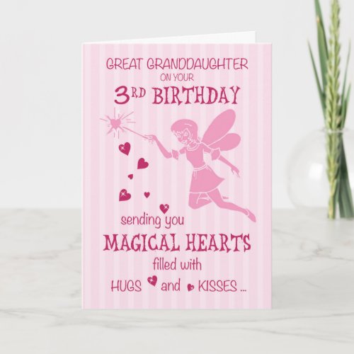 Great Granddaughter 3rd Birthday Magical Fairy Pin