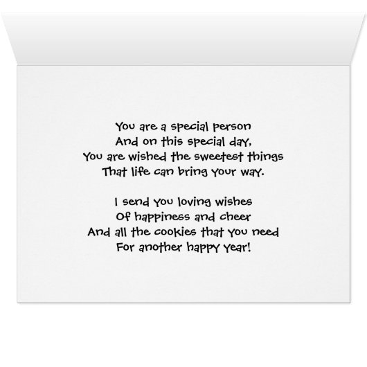 Great Granddaughter, a card for a cookie lover (Inside Horizontal (Bottom))