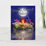 Great Granddaughter Birthday Card - Cute Little Fa<br><div class="desc">Great Granddaughter Birthday Card - Cute Little Fairy - Water Scenery</div>