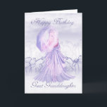 Great Granddaughter Cute Feminine Birthday Card<br><div class="desc">Great Granddaughter Cute Feminine Birthday Card</div>