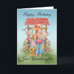 Great Granddaughter Cute Girl And Wishing Well Bir Card<br><div class="desc">Great Granddaughter Cute Girl And Wishing Well Birthday Card - Happy Birthday</div>