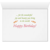 Great Granddaughter Watercolor Flowers Religious B (Inside Horizontal (Bottom))