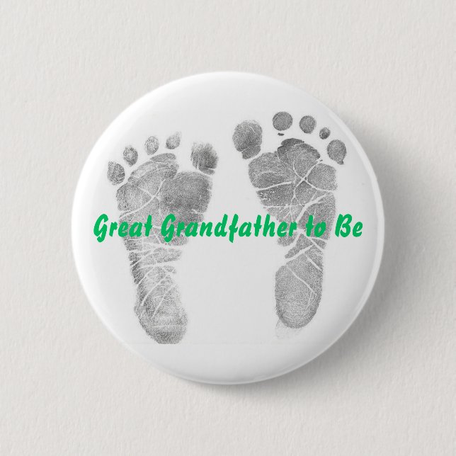Great Grandfather to Be Pinback Button (Front)